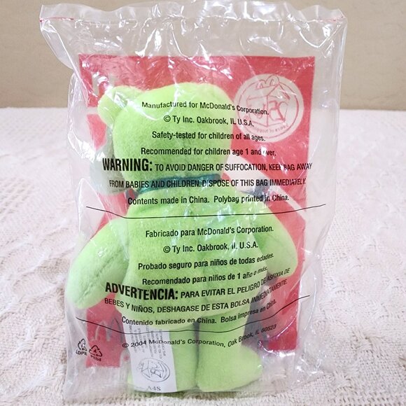 NIP - 2004 McDonald's TY Beanie Babies Happy Meal 25th FRIES THE BEAR #11 Plush - Picture 5 of 5
